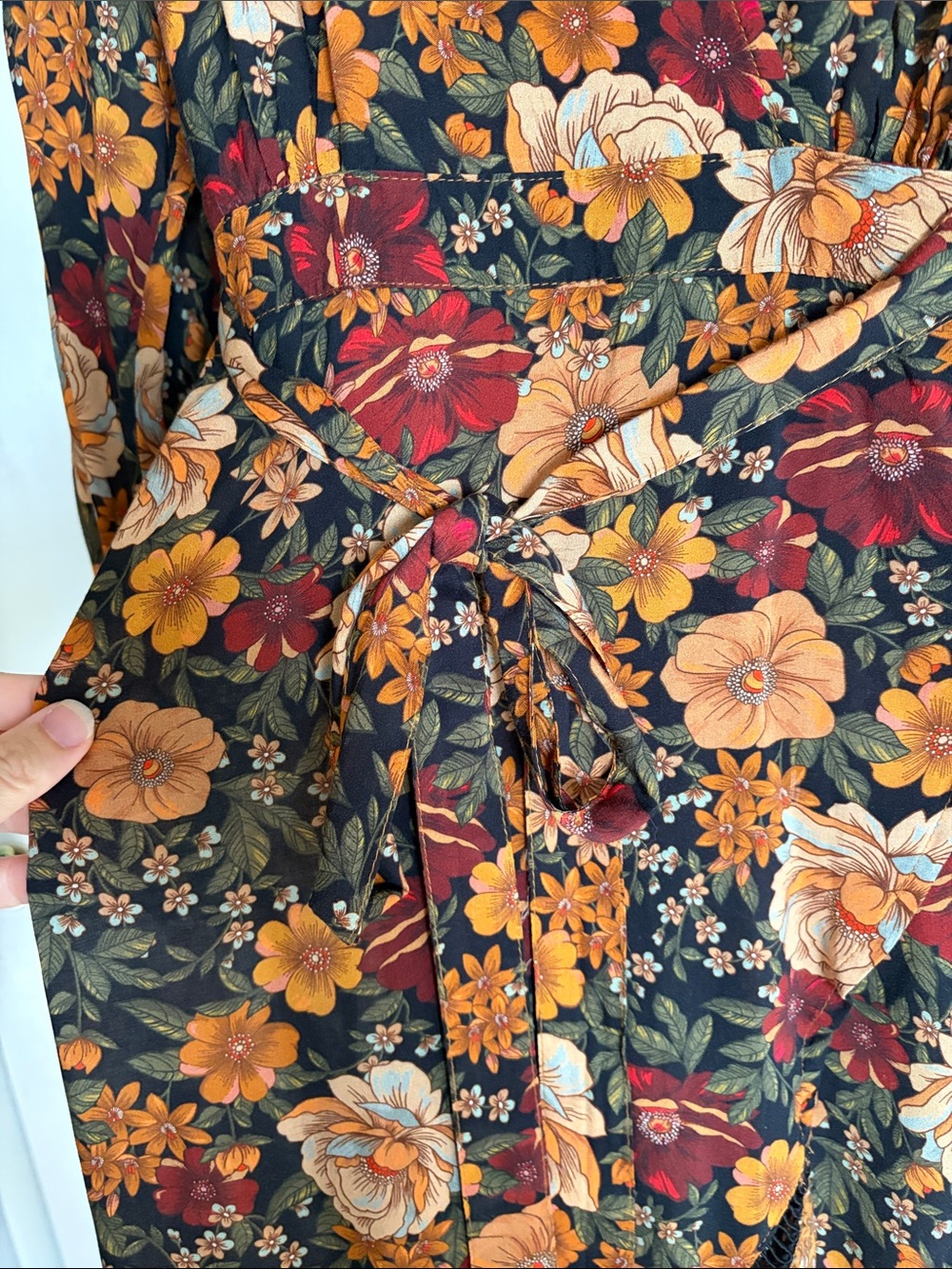 FARM Rio Wrap Maxi Dress in Autumn Floral - Picture 3 of 5